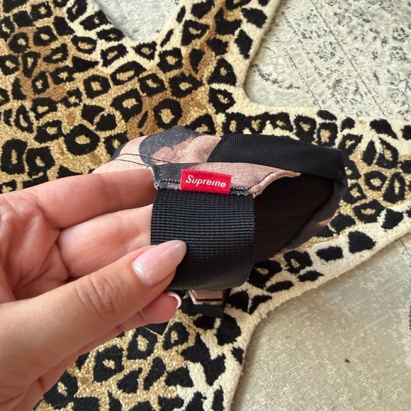 Supreme & The North Face Tan and black bleached denim fanny pack bag - Picture 3 of 8